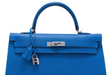 Kelly 35 Blue Mykonos Epsom Sellier