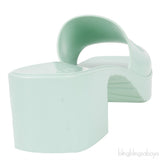 Gucci Rubber Slide Pastel Green Sandals