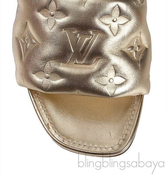 Metallic Gold Neo 90mm Revival Mule