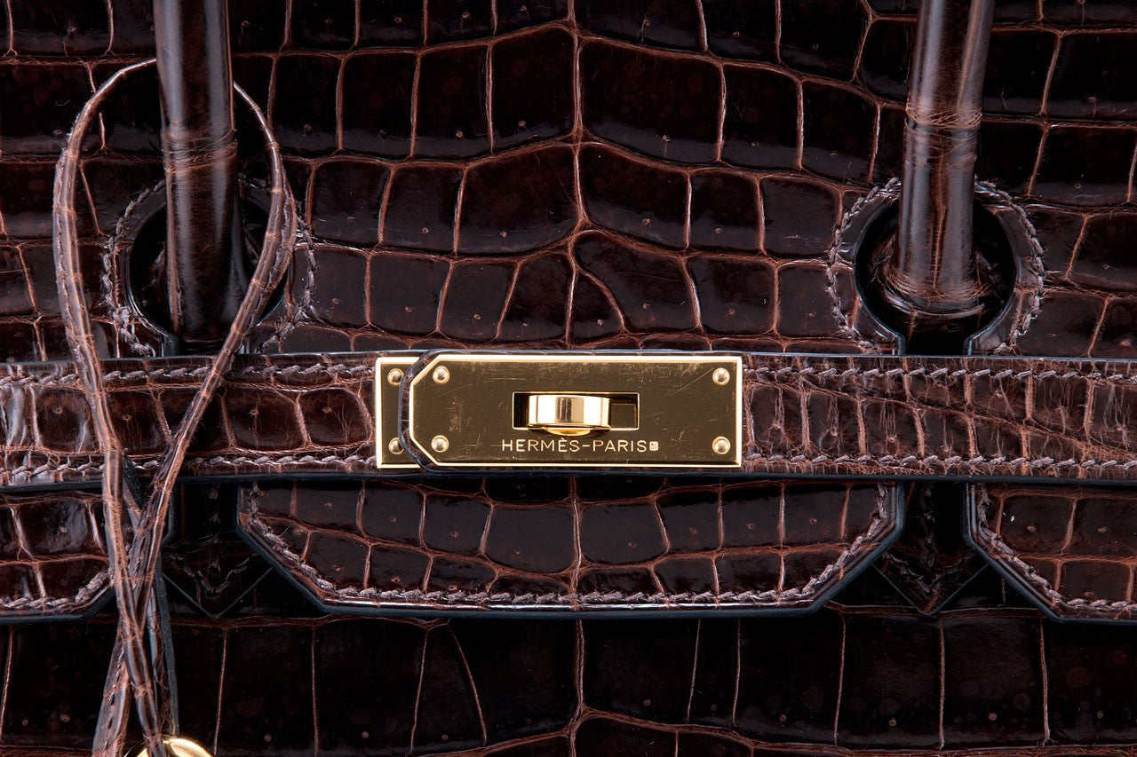 Birkin 35 Havanne Shiny Croco