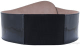 Black Patent Elastic Wide Belt