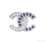 CC Pearl / Blue Stone Earrings
