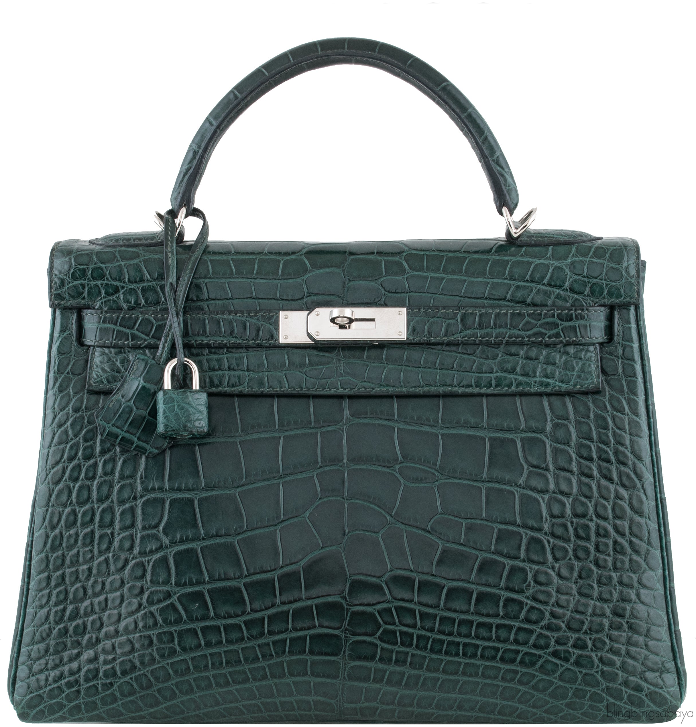 Kelly 32 Vert Fonce Crocodile PHW