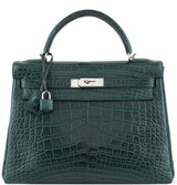 Kelly 32 Vert Fonce Crocodile PHW