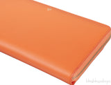 Orange Long Clutch Wallet  w/ Passport Holder