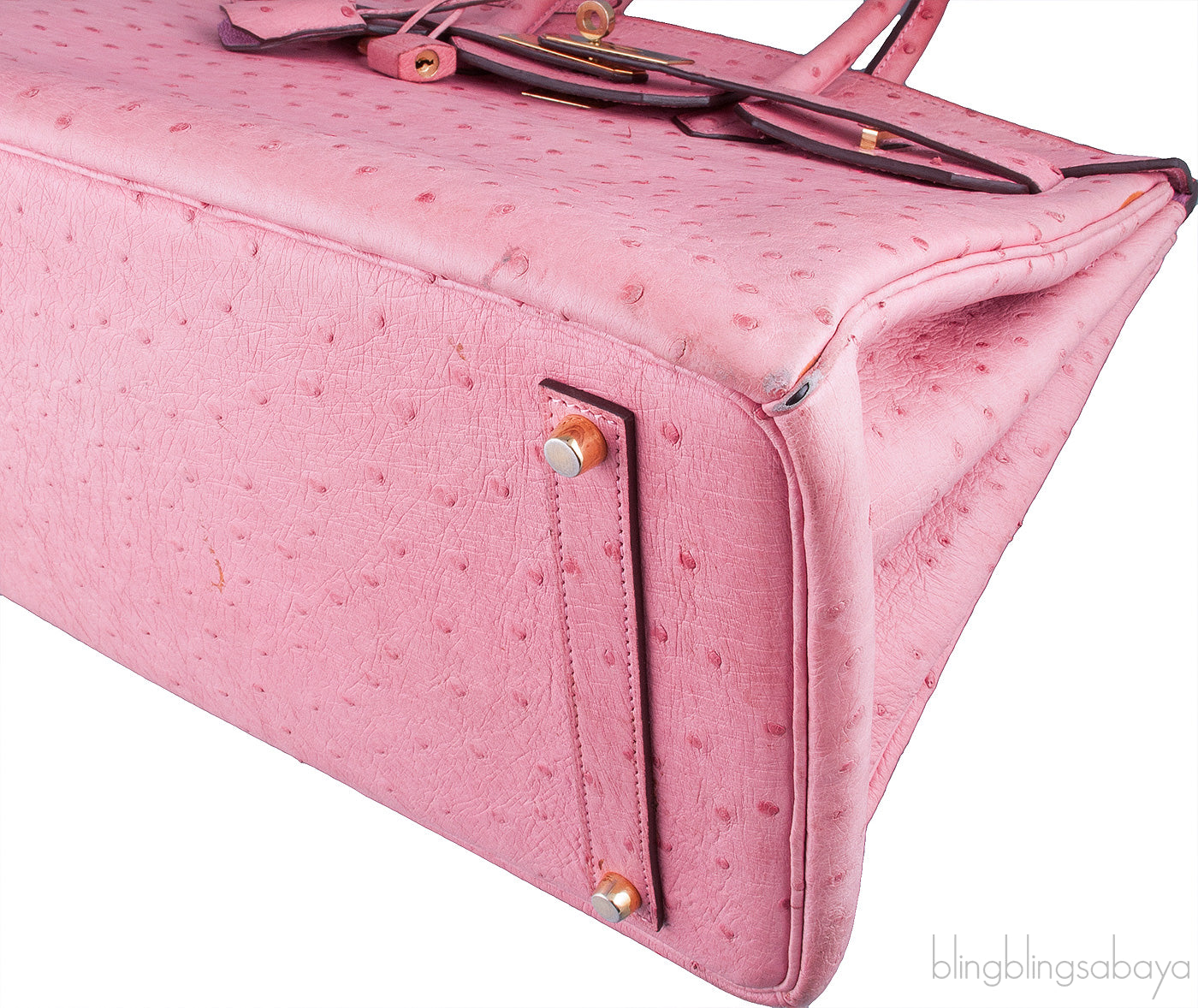 Birkin 35 Light Pink Ostrich GHW