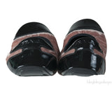 Prada Sport Beige Velvet Ballet Flats