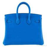 Birkin 25 Togo Bleu Zanzibar*