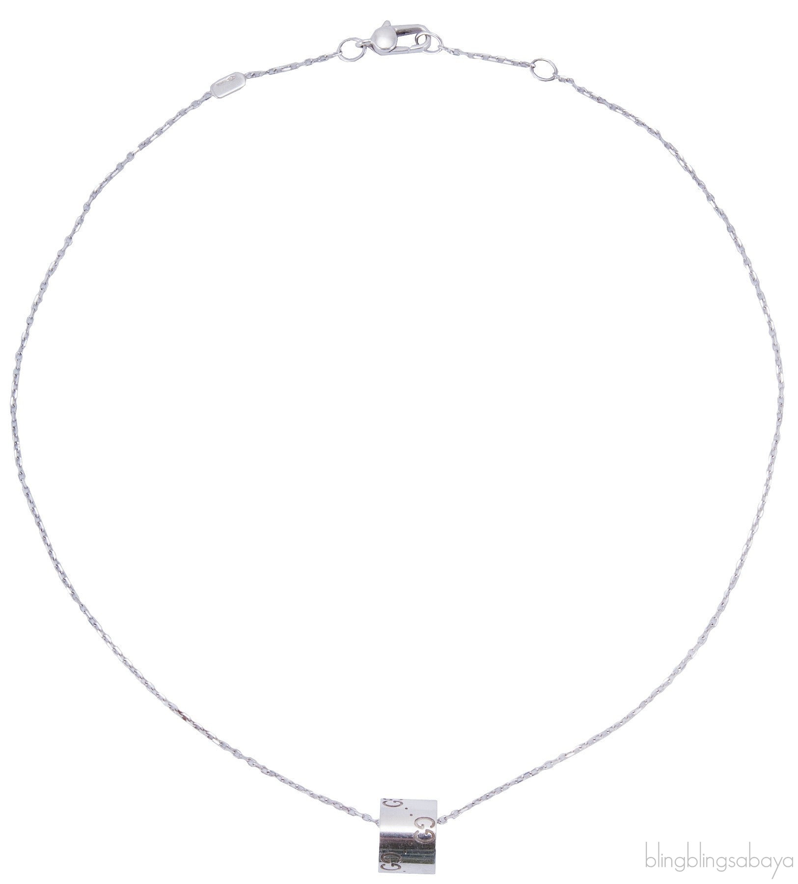 White Gold Icon Necklace