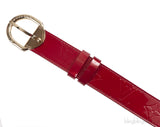 Louis Vuitton Monogram Vernis Red Belt