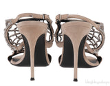 Spider Web Crystal Sandals