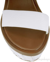 Bi-color Leather Wedge