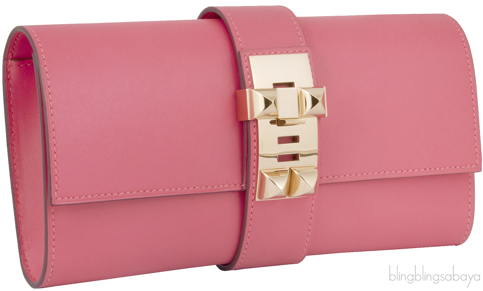 Medor Rose Lipstick Pink Clutch