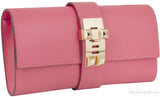 Medor Rose Lipstick Pink Clutch