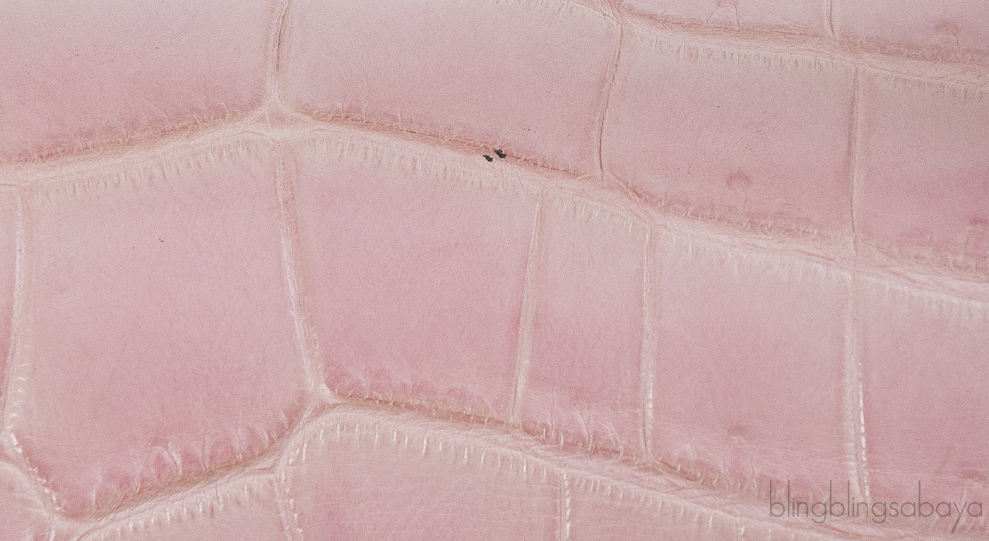 Moynat Rejane PM Pink Nilo Crocodile