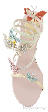 Butterfly Swarovski Twirl Sandals