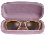 Gold Acetate Glitter Sunglasses