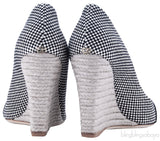 Pointed -Toe Espadrille Wedges