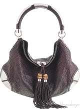 Indy Dark Brown Ostrich Hobo