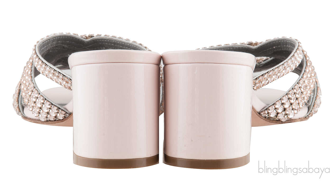 Light Pink Crystal Mule