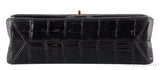 2.55 Black Croc Large Bag