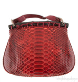 Gucci Red Python Nouveou Mini Shoulder Bag