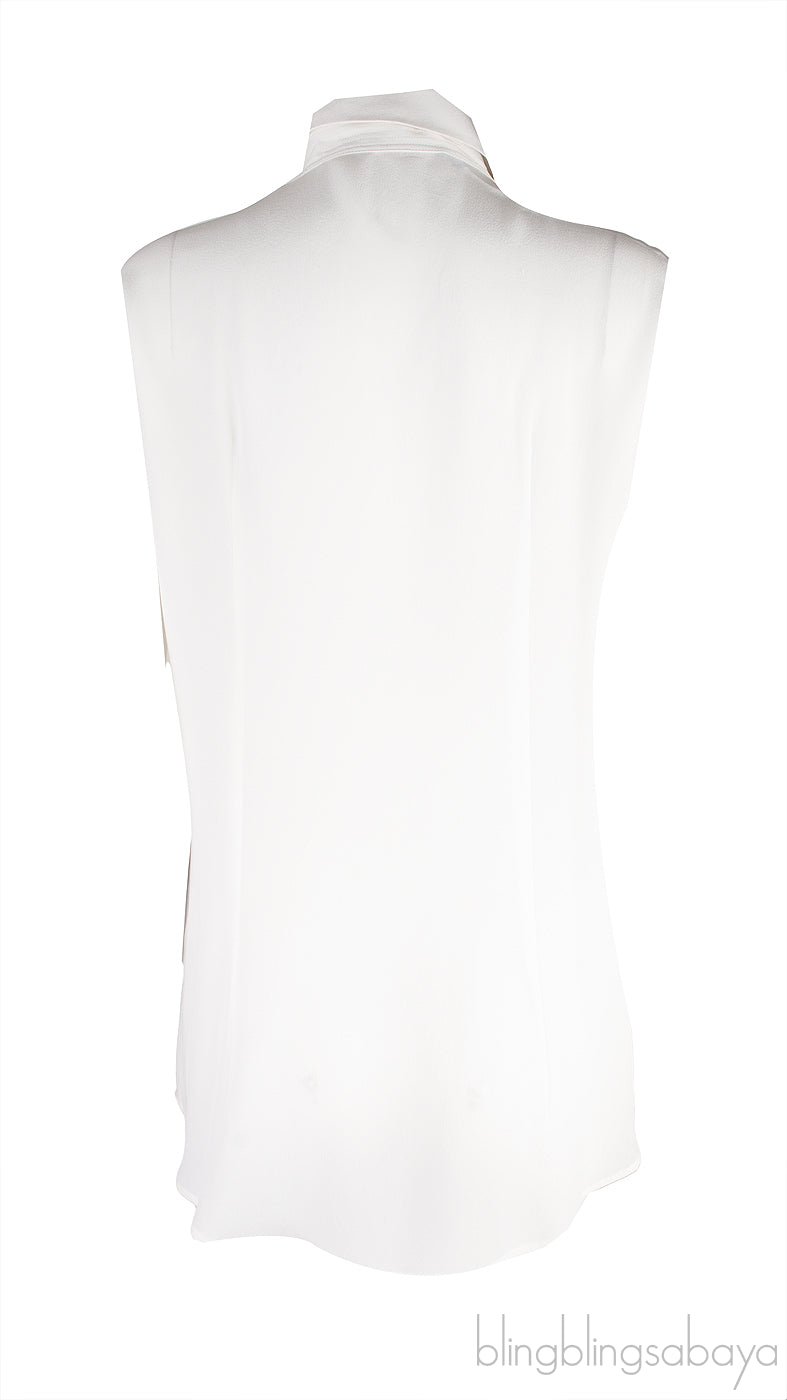 Off-White Sleeveless Blouse