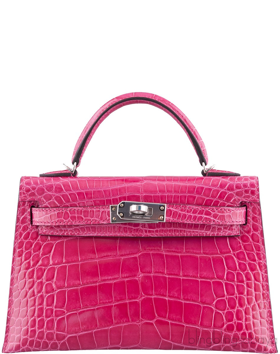 Kelly 20 Rose Mexico Crocodile PHW