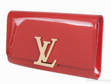 Louise Red Patent Clutch