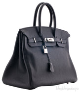 Birkin 35 Black Taurillon Clem