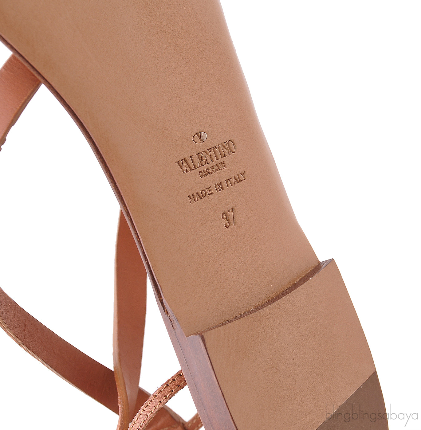Valentino Garavani Brown Gladiator Flat Sandals