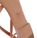 Valentino Garavani Brown Gladiator Flat Sandals