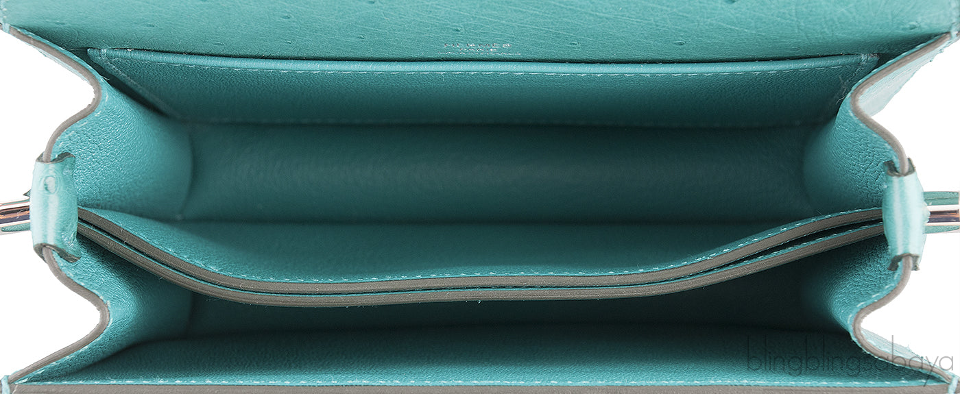 Mini Sac Roulis 18 Ostrich Vert Verone