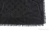 Black Classique Monogram Shawl