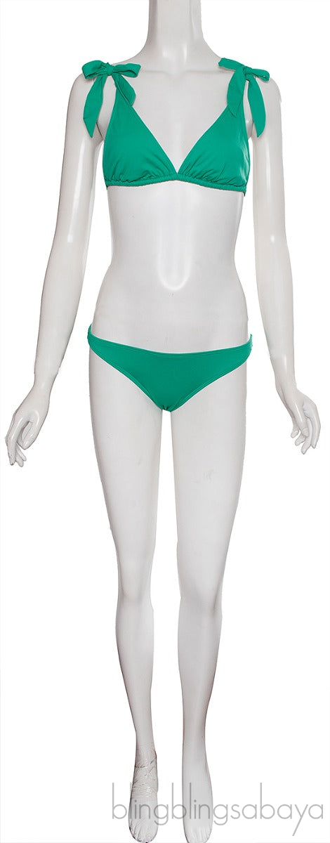 Green Elektra Top & Kissy Bikini Set