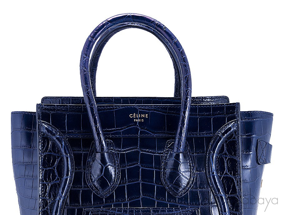 Micro Alligator Luggage Tote