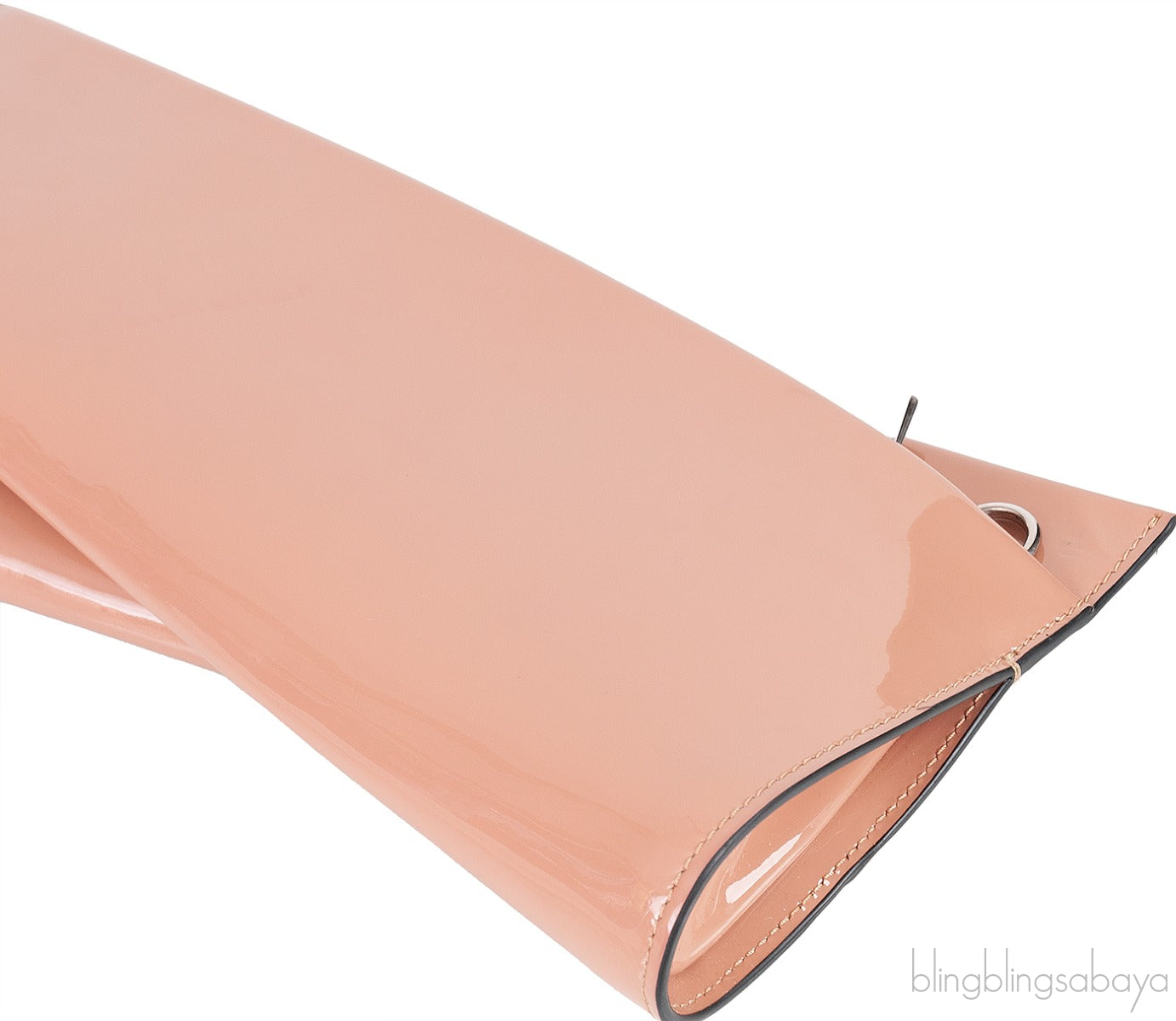 Loubitwist Patent Leather Clutch Bag