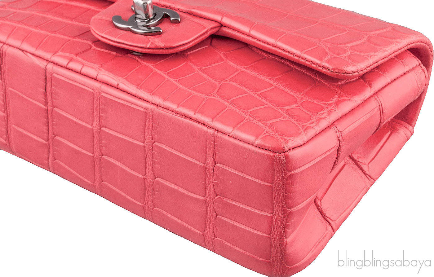 Bougainvillea Croc Mini Bag