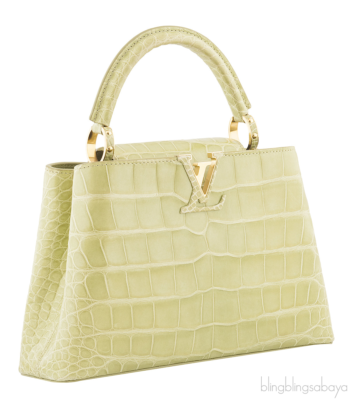 Capucine Crocodile Vert  d\'eau BB