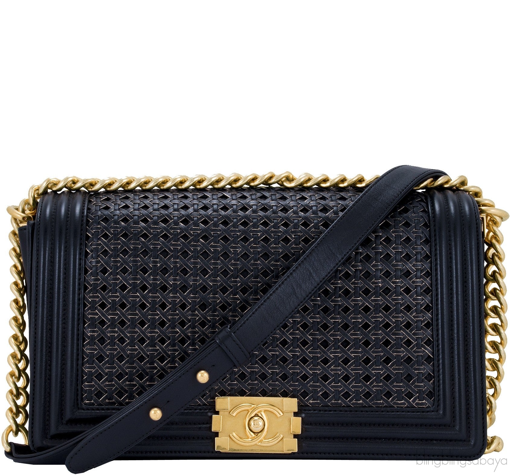 Braided Le Boy Flap Bag