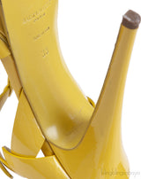 Yves Saint Laurent Patent Yellow Leather Tribute