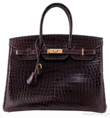 Birkin 35 Havanne Shiny Croco
