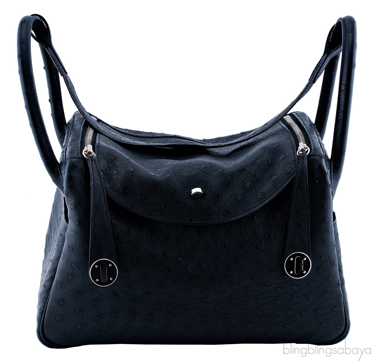 Lindy Black Ostrich