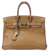 Birkin 35 Gold Taurillon Clem