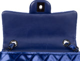 Chanel Velvet blue Mini Flap Bag