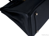 Birkin 35 Black Taurillon Clem GHW