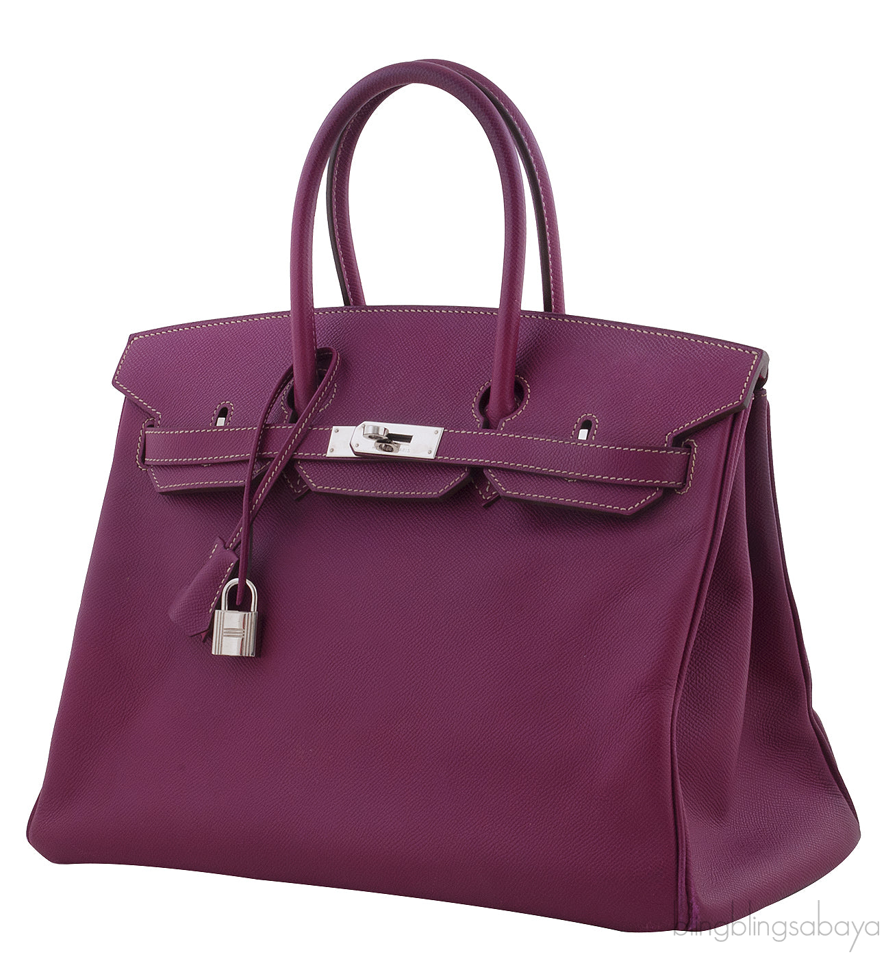 Birkin 35 Bi-color Tosca Epsom PHW