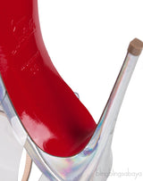 Spikoo Silver PVC High Heels