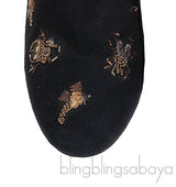 Aquazzura Fauna Insect Embellished Ankle Boots