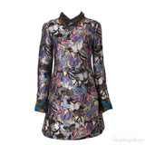 Valentino Butterfly Print Bambolina Dress